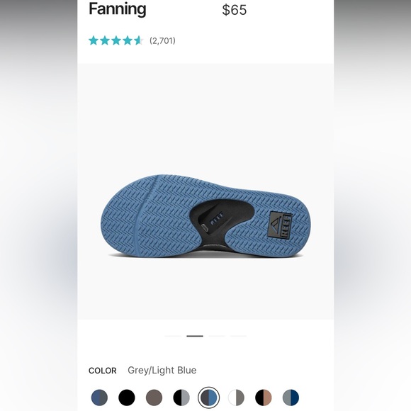 Reef- Mick Fanning Sandals- Bottle Opener FlipFlop- Men 9- Turquoise/Pink/Navy - Picture 6 of 11